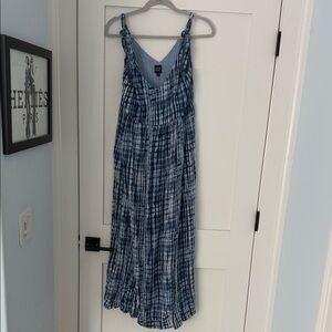 Gap Blue and White Maxi Dress